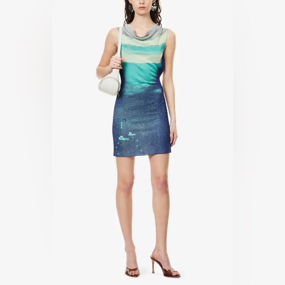 PH5 Salvia Lake Sleeveless Rayon Knitted‎ XS Dress Midnight Navy
